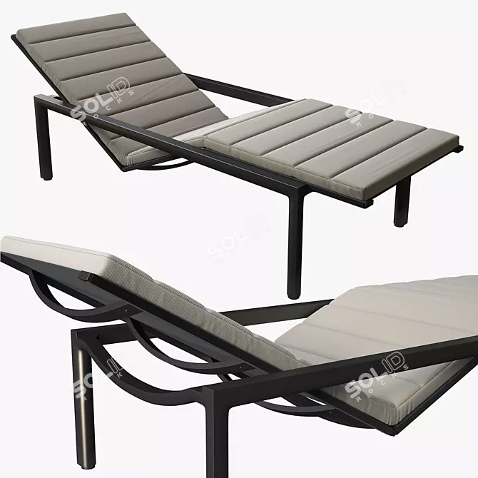 Tribu Illum Lounger: Unwind in Comfort 3D model image 1