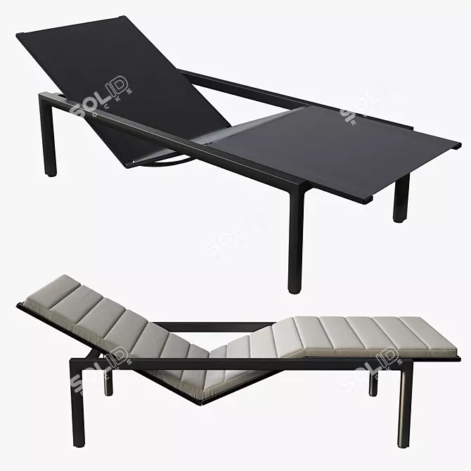 Tribu Illum Lounger: Unwind in Comfort 3D model image 2