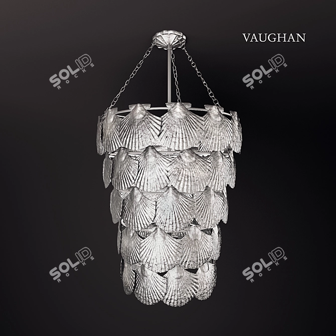 Contemporary Santiago Ceiling Light 3D model image 1