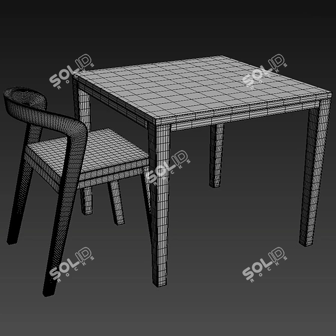 Elegant Ergonomic Play Chair 3D model image 3