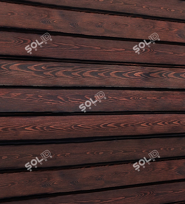  Reclaimed Wood Panel: Rustic Elegance 3D model image 3