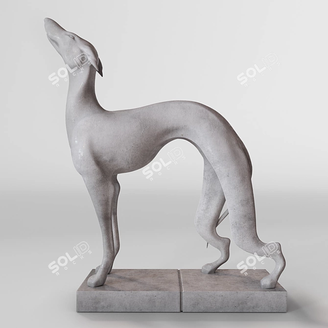 "Friends" Inspired Dog Sculpture 3D model image 1