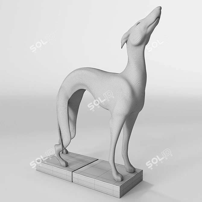 "Friends" Inspired Dog Sculpture 3D model image 3