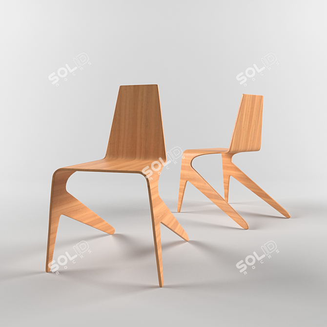 Modern Autonomous Mosquito Chair 3D model image 1