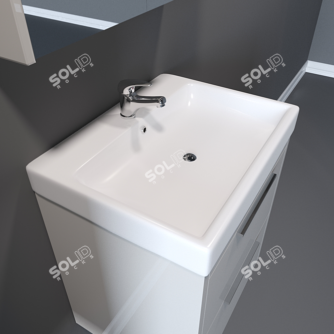 Luxury Bathroom Set with Dreja Enzo and Q 70 3D model image 3