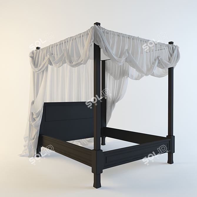 Ethereal Escape: Sheer Canopy 3D model image 1