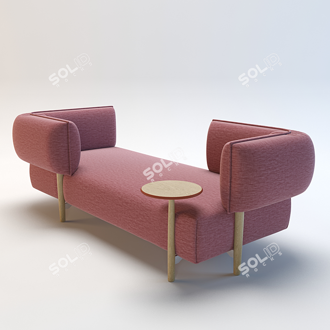 Cozy Designer Sofa by Patricia Urquiola 3D model image 1