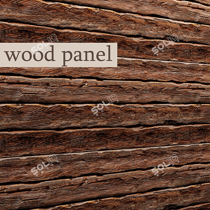 Versatile Wooden Boards and Panels 3D model image 1