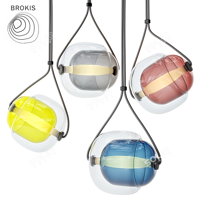 Brokis Capsula Pendant Light 3D model image 2