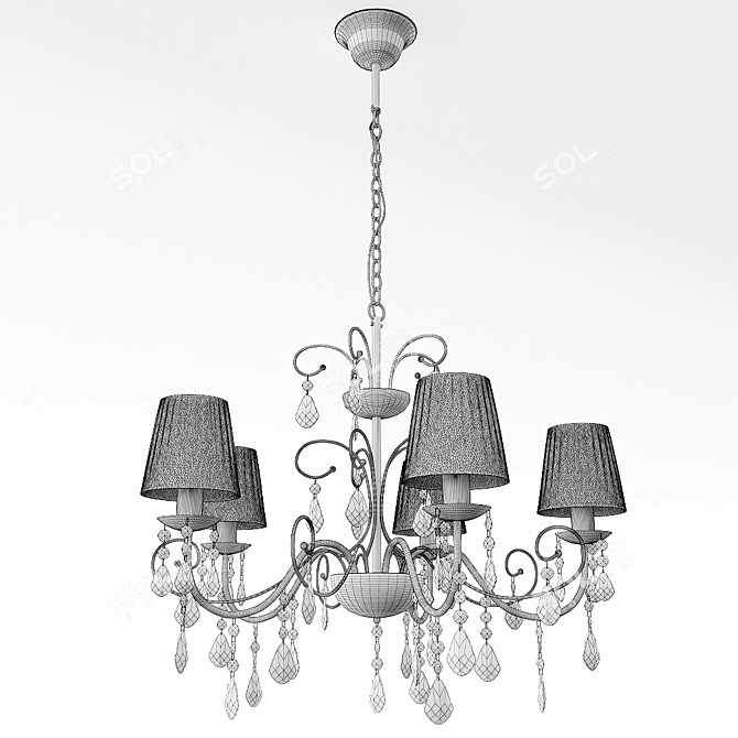 Italian Modern Chandelier: Colosseo Vittoriana 3D model image 2