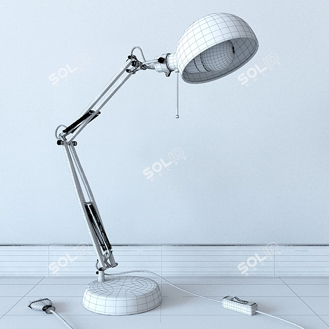 Modern Force Table Lamp 3D model image 2