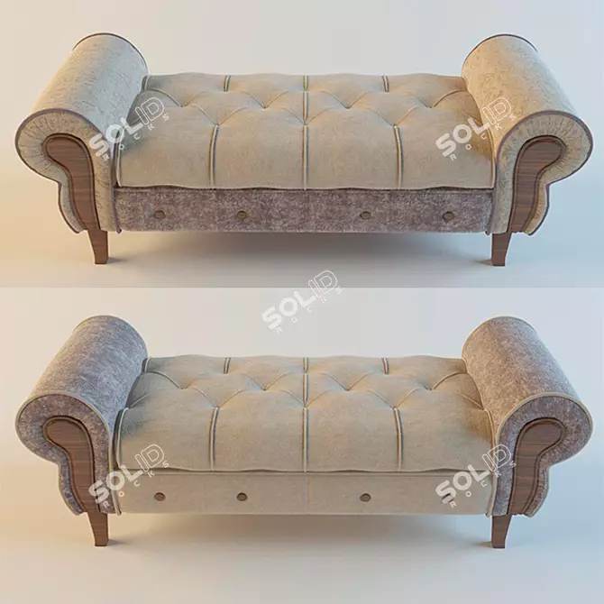 Cozy Seating Solution 3D model image 1