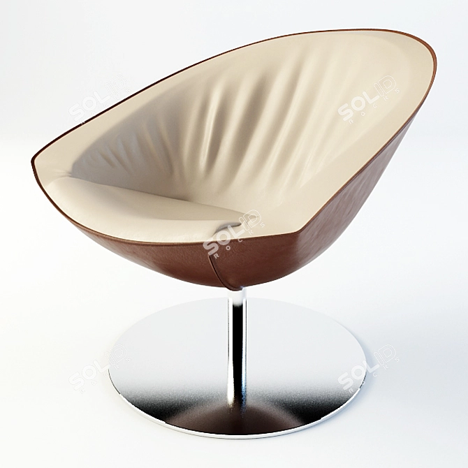 Modern Kastel Stool: Versatile Conference Seating 3D model image 1