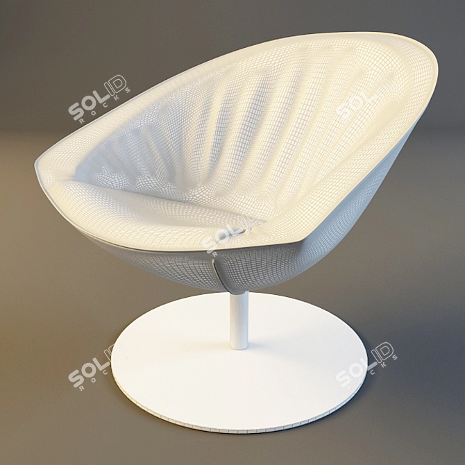 Modern Kastel Stool: Versatile Conference Seating 3D model image 3