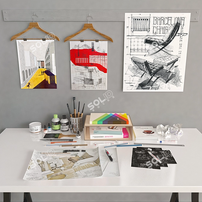 Title: Workspace Essentials 3D model image 1