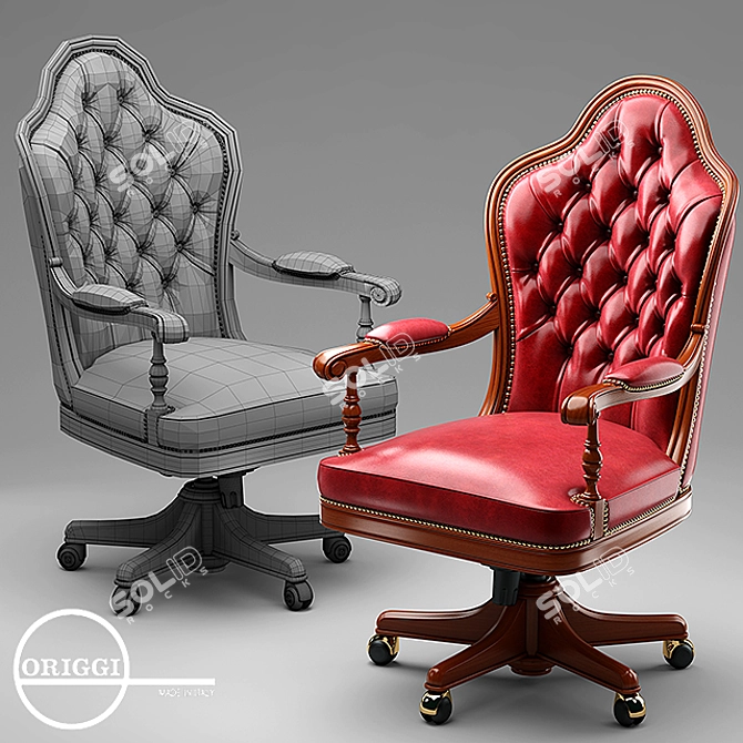 Title: Origgi Salotti Armchair 3D model image 1