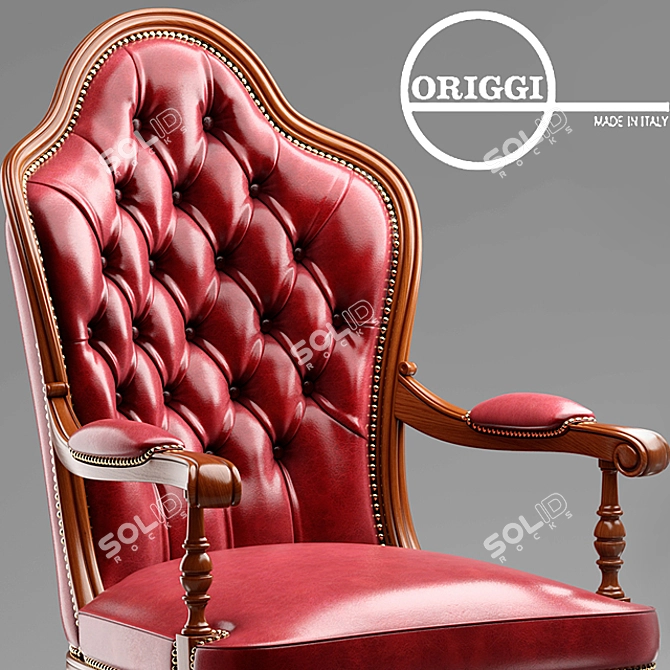 Title: Origgi Salotti Armchair 3D model image 2