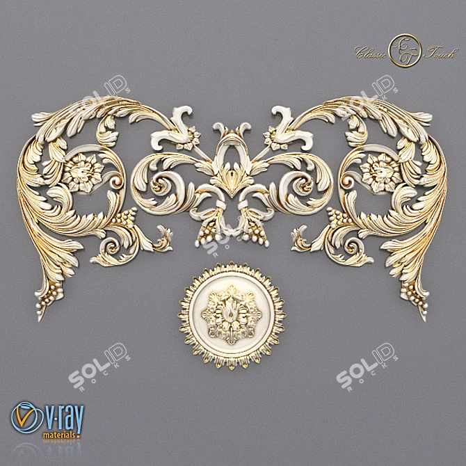 Elegant Heritage Ornament 3D model image 2