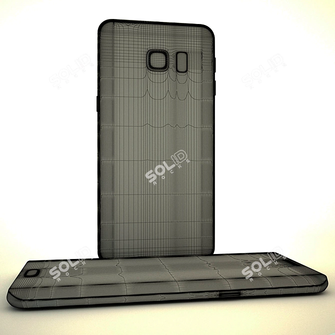 Samsung Galaxy S6 Edge: High-Quality Replica 3D model image 2