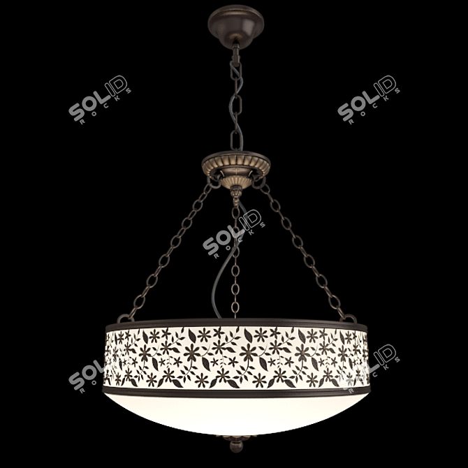 Sagitta Suspension Light: Sleek Design, Dimensional Appeal 3D model image 1