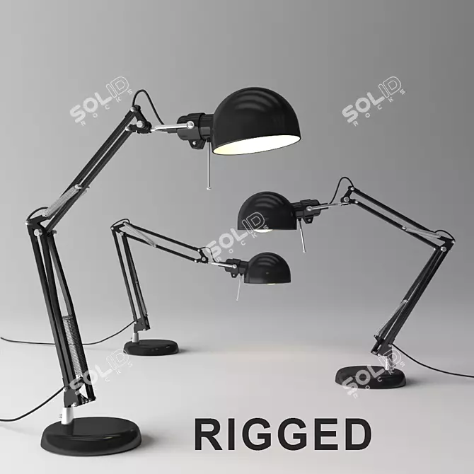 Adjustable Table Lamp: IKEA Forsa 3D model image 1