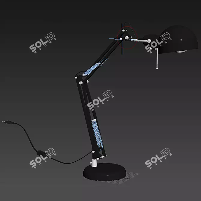 Adjustable Table Lamp: IKEA Forsa 3D model image 2