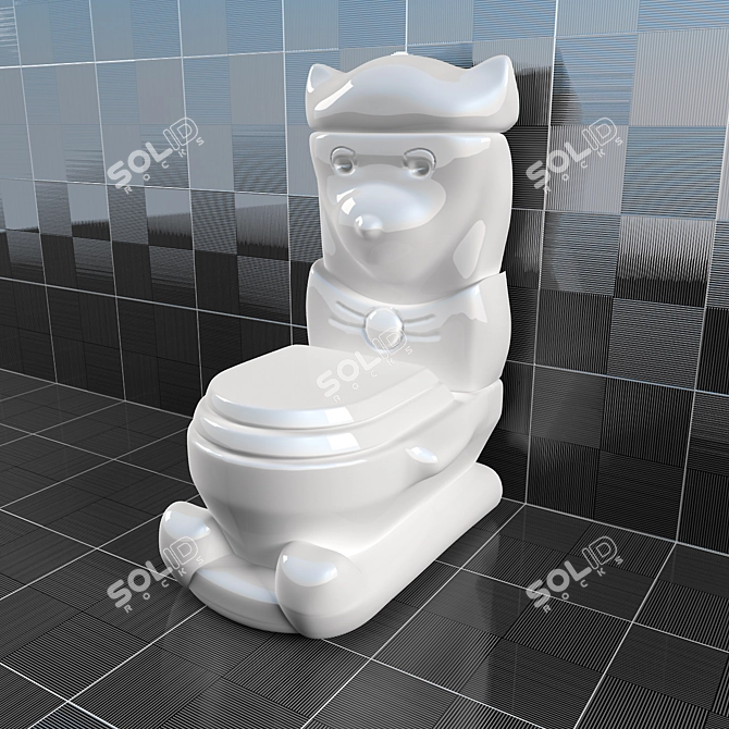 Kid's Potty Chair 3D model image 1