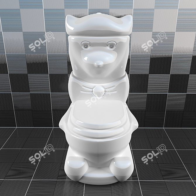 Kid's Potty Chair 3D model image 2