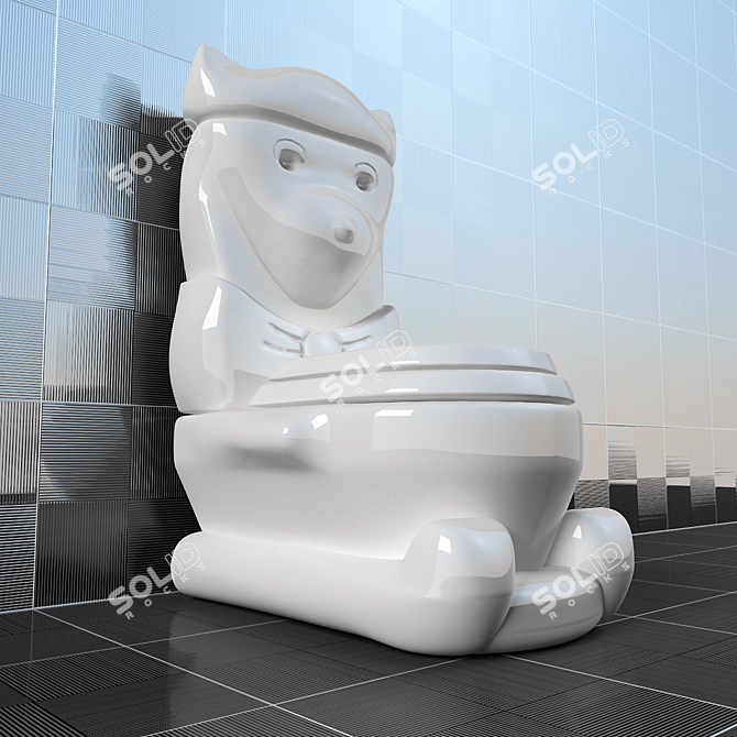 Kid's Potty Chair 3D model image 3