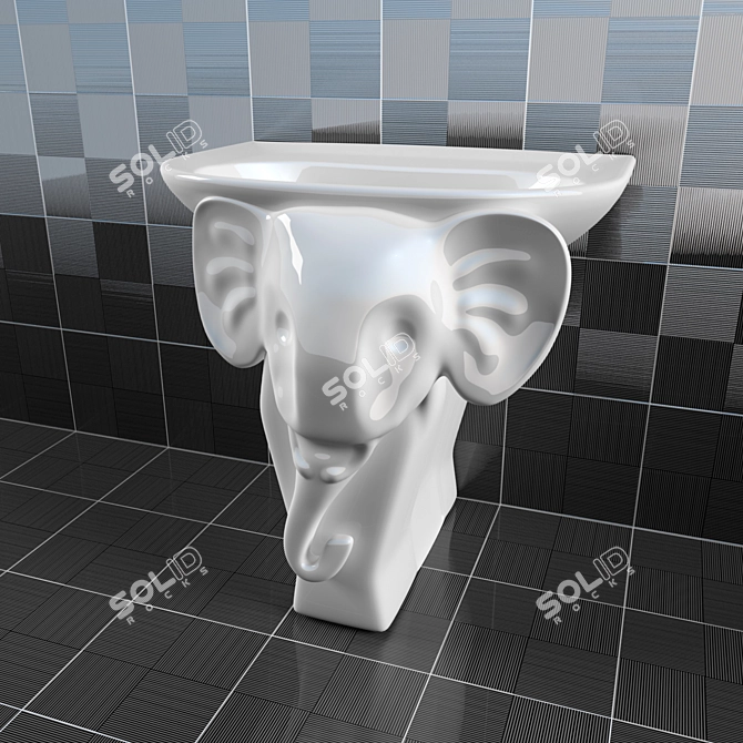 Kids Garden Washbasin 3D model image 1