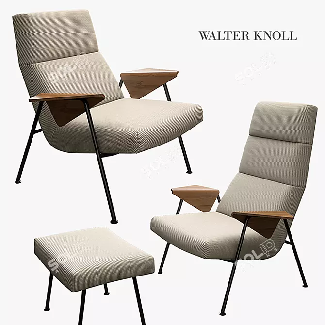 Eleganza Votteler Chair - Timeless Luxury 3D model image 1