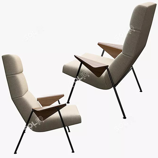 Eleganza Votteler Chair - Timeless Luxury 3D model image 2