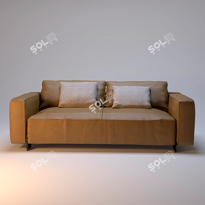 Bullit Sofa: Luxurious Comfort 3D model image 2