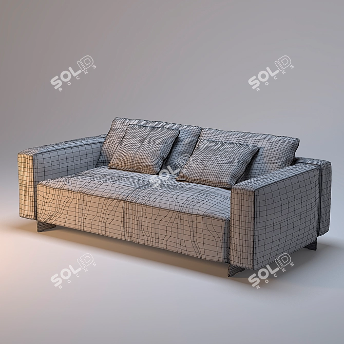 Bullit Sofa: Luxurious Comfort 3D model image 3