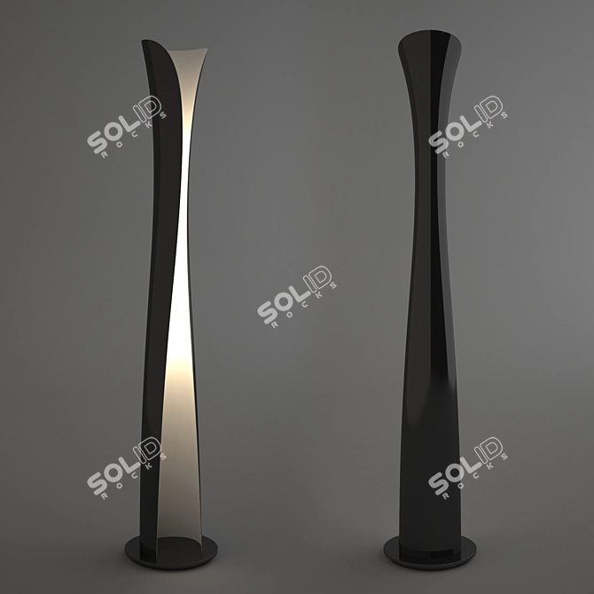 Sleek Cadmo Floor Lamp by Karim Rashid 3D model image 1