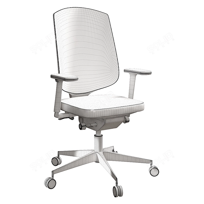 Modern Office Chair 3D model image 2