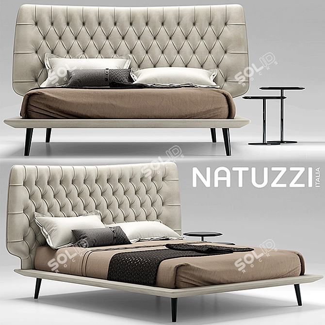 Natuzzi Dolcevita: Luxurious Comfort for your Bedroom 3D model image 1