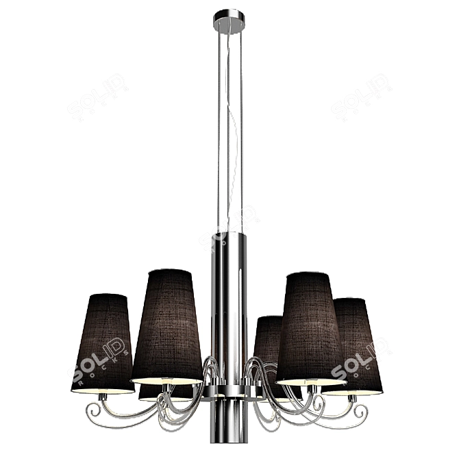 Title: Ilfari Arabian Pearls Chandelier & Wall Lamp Set 3D model image 3