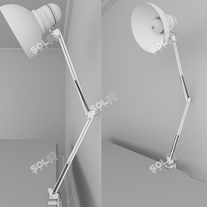 Sleek Desk Lamp 3D model image 3