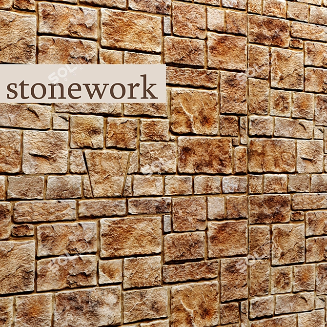 Strong Stone Masonry Solution 3D model image 1