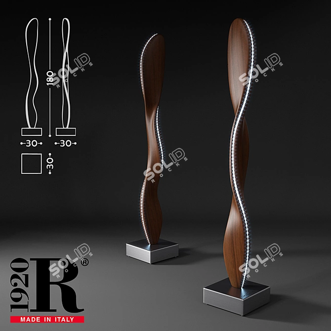 RIVA 1920 Fiamma: Modern Elegance 3D model image 1