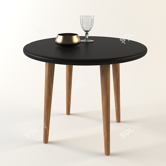 Sleek Modern Coffee Table 3D model image 1