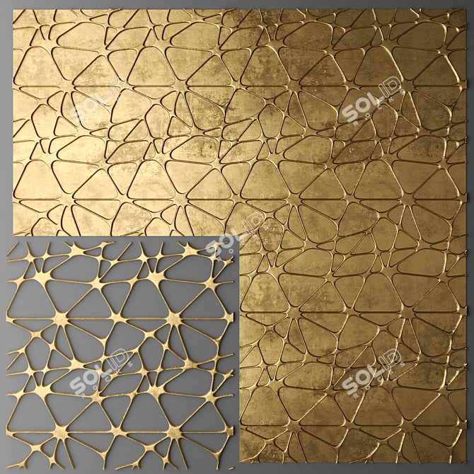 Elegance Lattice Panel 3D model image 1