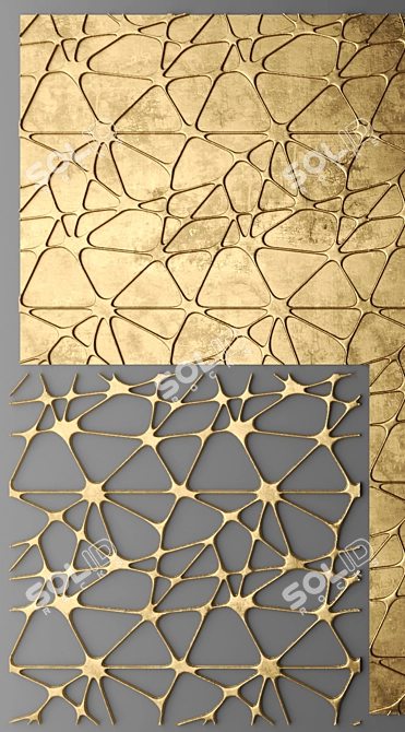 Elegance Lattice Panel 3D model image 2