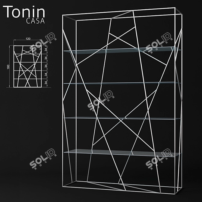 Tonin Naviglio 7247: Modern Storage Solution 3D model image 1