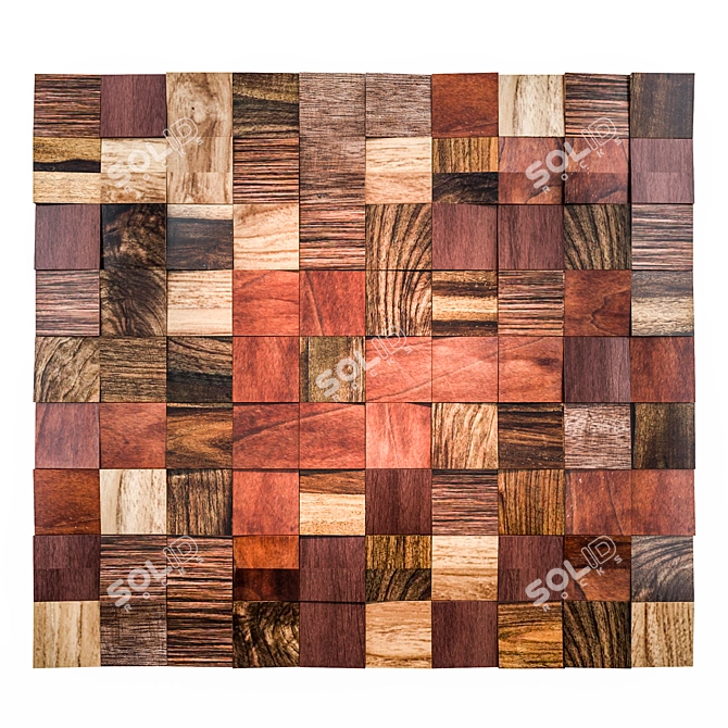 CraftyWood Mosaic Blocks 3D model image 1