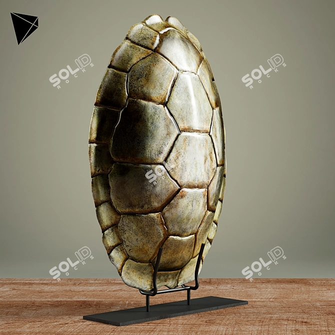 John-Richard Metal Turtle Shell Stand 3D model image 2