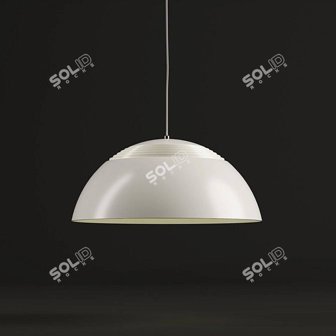 Modern elegance: Louis Poulsen Chandelier 3D model image 2