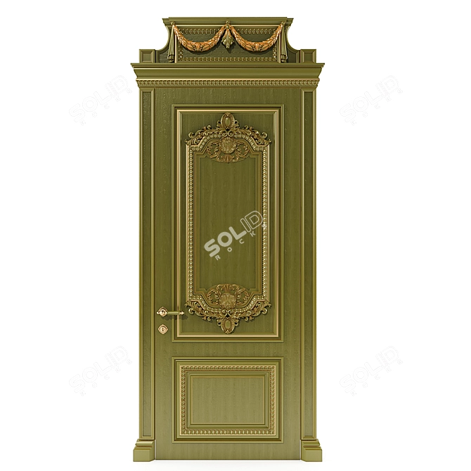 Modern Russian Style Door 3D model image 1