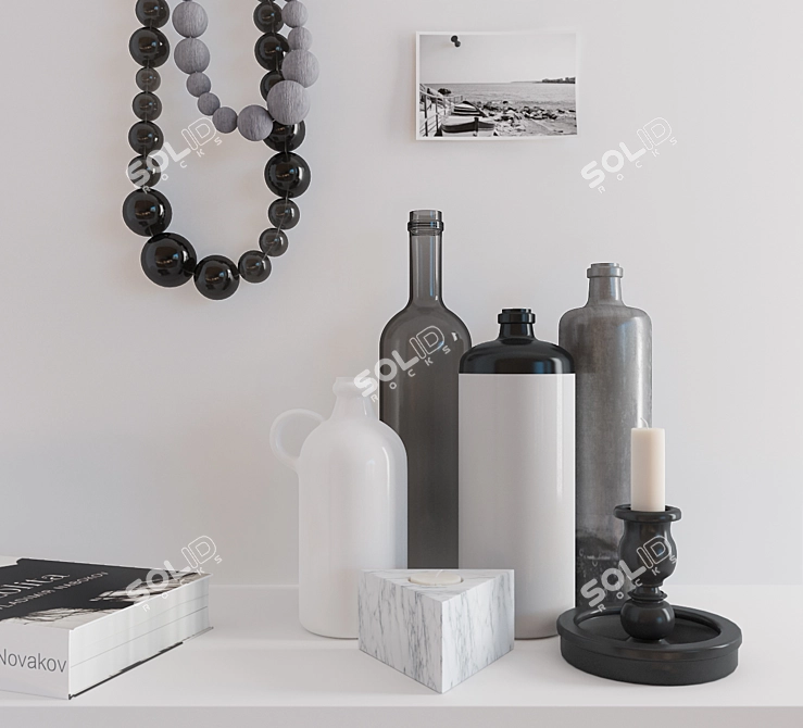 Stylish Interior Accessories 3D model image 1